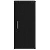 vidaXL Shoe Cabinet Black Oak Engineered Wood Small Wall mounting