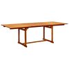 vidaXL Garden Table Natural Wood Solid Acacia Wood