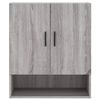 vidaXL Wall Cabinet Gray Sonoma Engineered Wood Wall Cabinet Rectangular