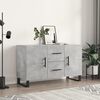 vidaXL Sideboard Concrete Gray Engineered wood, Metal