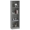 vidaXL Book Cabinet Grey sonoma Engineered wood Tall Book Cabinet