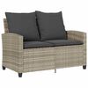vidaXL Garden Sofa Set Light grey