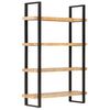 vidaXL 4-Tier Bookcase 47.2"x15.7"x70.9" Rough Mango Wood