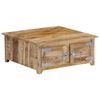 vidaXL Coffee Table Natural Mango Wood Solid Mango Wood Compact