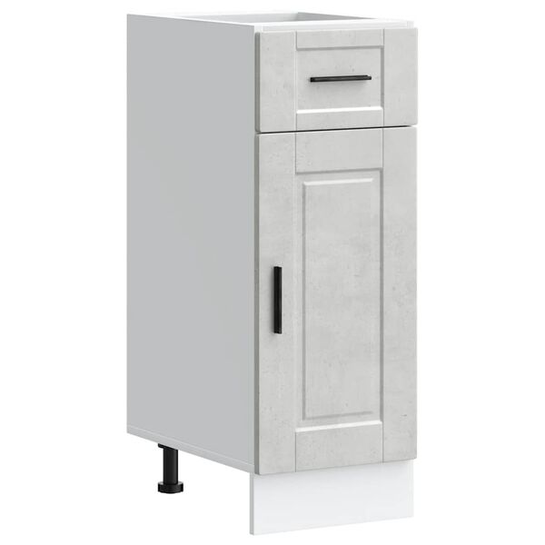 vidaXL Kitchen Base Cabinet Concrete grey Engineered wood Small