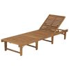 vidaXL Sunbed Natural wood Solid acacia wood, oil finish Standard