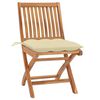 vidaXL Garden Chair Set of 8 Cream white