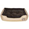 vidaXL Warm Dog Bed with Padded Cushion M