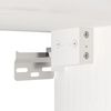 vidaXL Wall Cabinet White Solid Pinewood 31.5 x 11.8 x 13.8 in