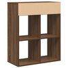 vidaXL Book Cabinet Brown oak Engineered wood Medium Book Cabinet