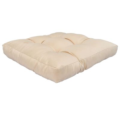 vidaXL Pallet Cushion Sand 22.8"x22.8"x3.9" Polyester
