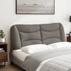 vidaXL Headboard Cushion Taupe Polyester Fits 55.1 in mattress