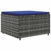 vidaXL Patio Lounge Set Set of 4 Gray PE Rattan Standard