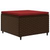 vidaXL Patio Lounge Set Brown, Cinnamon Red
