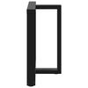 vidaXL Dining Table Leg Black Powder-coated steel Medium Levelers