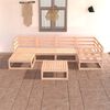 vidaXL Garden Lounge Set Natural pine Solid pine wood Large Durable