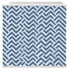 vidaXL Foldable Storage Box Set of 10 Blue with chevron pattern