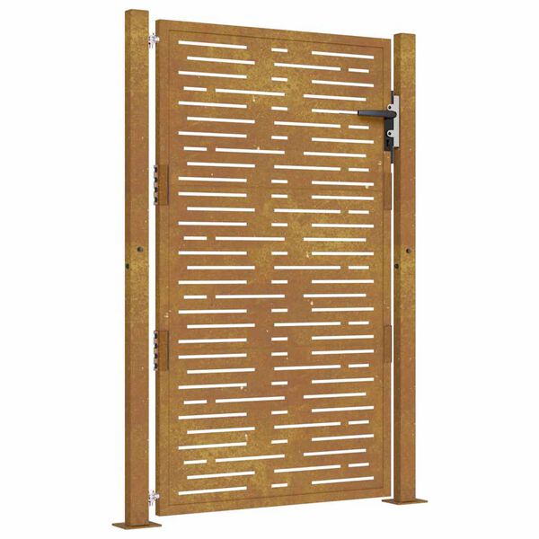 vidaXL Garden Gate 39.4x59.1" Corten Steel Square Design