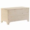 vidaXL Storage Box Natural Wood Solid Pine Wood Storage Box Rectangular