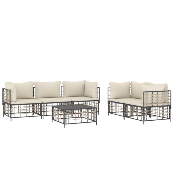 vidaXL Garden Lounge Set Anthracite