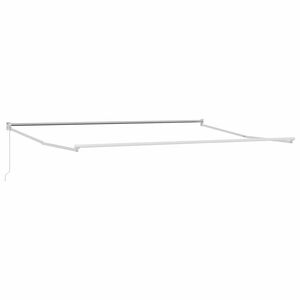 vidaXL Awning Manual White 196.9"x 118.1" Metal