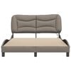 vidaXL Bed Frame Taupe