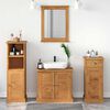 vidaXL Bathroom Furniture Set with Drawer with Shelf VIGO 4 pcs Brown