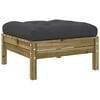 vidaXL Garden Footstool Anthracite Vacuum pressure treated pinewood