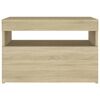 vidaXL Bedside Cabinet Set of 2 Sonoma oak Engineered wood