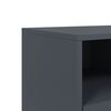 vidaXL TV Cabinet Anthracite Cold-rolled steel Medium Rollable