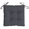 vidaXL Chair Cushion Set of 6 Anthracite Oxford fabric (100% polyester)