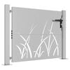 vidaXL Garden Gate 39.4x29.5" Corten Steel Grass Design