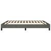 vidaXL Bed Frame Dark grey Velvet, plywood, engineered wood King