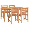 vidaXL Garden Dining Set Natural Wood Solid Teak Wood Standard Durable