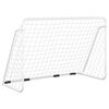 vidaXL Football Goal with Net White 70.9x35.4x47.2" Steel