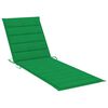 vidaXL Sunlounger With Table Green Solid Acacia Wood Extra Long