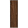 vidaXL Book Cabinet Brown oak Engineered wood Tall Book Cabinet