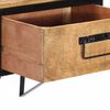 vidaXL Bedside Cabinet Brown Solid mango wood, iron Medium