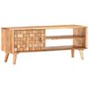 vidaXL TV Cabinet Natural Acacia Solid Acacia Wood 39.4 x 13.8 x 15.7 in