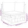 vidaXL Garden Lounge Set Dark Grey Bamboo Large Modular