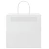 vidaXL Paper Bags 50 pcs with Handles White 26x17x25 cm