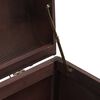 vidaXL Treasure Chest Dark brown Plywood, fir veneered engineered wood