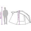 vidaXL Fishing Tent 5-Person Camouflage Waterproof