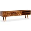 vidaXL Tv Cabinet Natural Acacia Wood Solid Acacia Wood