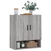 vidaXL Wall Cabinet Gray Sonoma Engineered Wood Wall Cabinet Rectangular