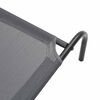 vidaXL Elevated Dog Bed Grey Textilene and powder-coated steel