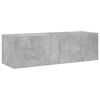 vidaXL TV Wall Cabinet Concrete Grey Engineered wood Medium