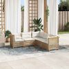 vidaXL Garden Sofa Set Beige