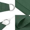 vidaXL Sunshade Sail Oxford Fabric Triangular 9.8&lsquo;x13.1&lsquo;x16.4&lsquo; Dark Green