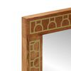 vidaXL Bathroom Mirror Honey brown Solid mango wood and glass